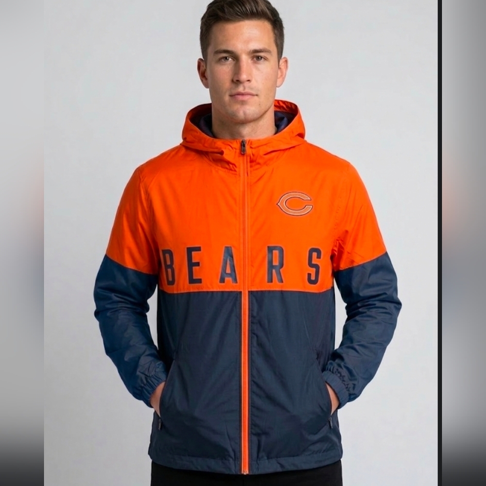NWT Chicago Bears NFL Men's Windbreaker Large
